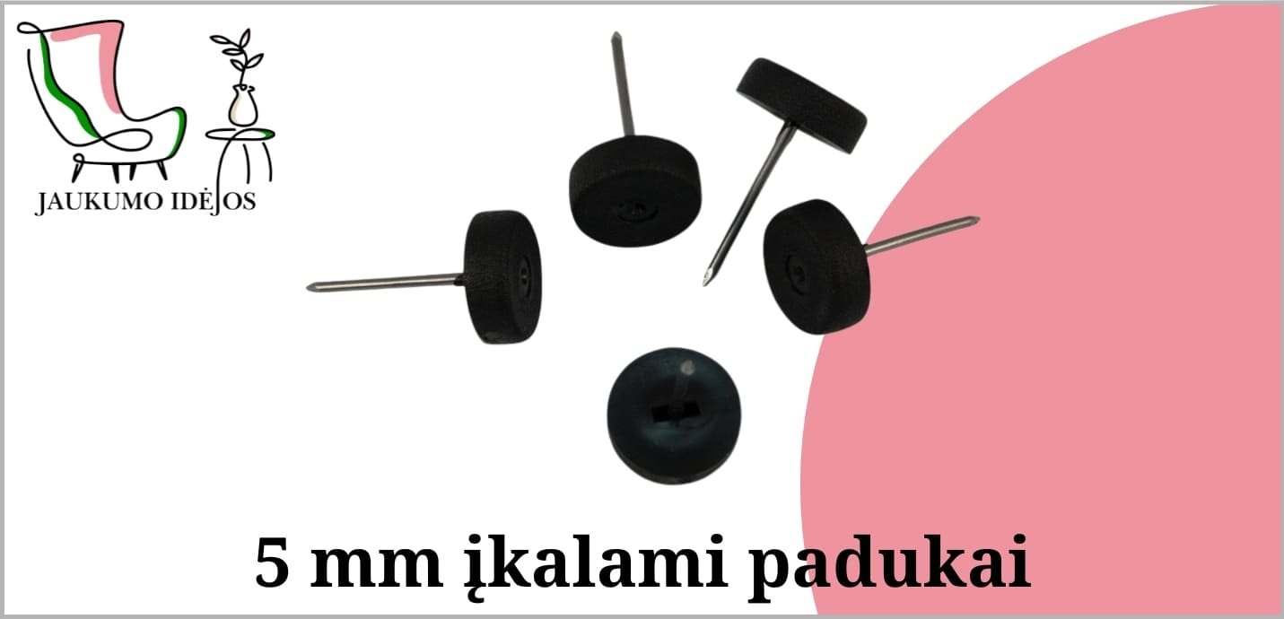 Įkalami padukai 5mm