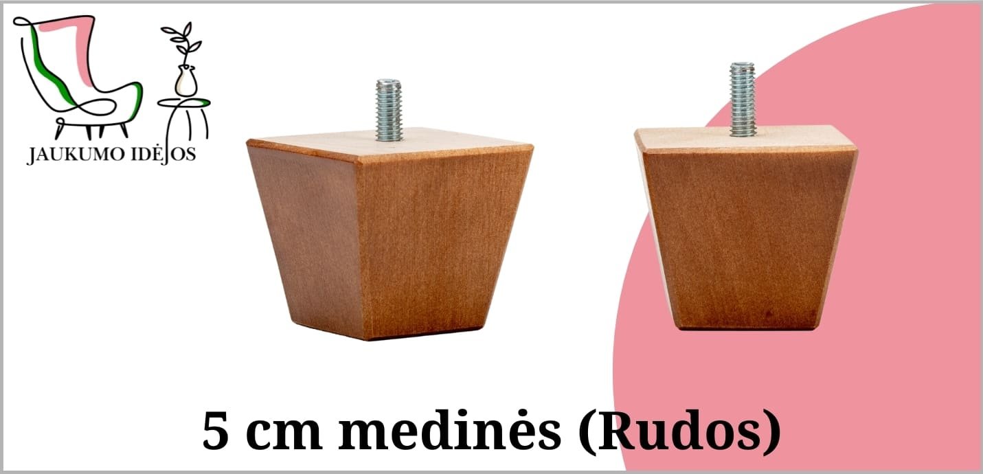 Medinės (Rudos) 5cm
