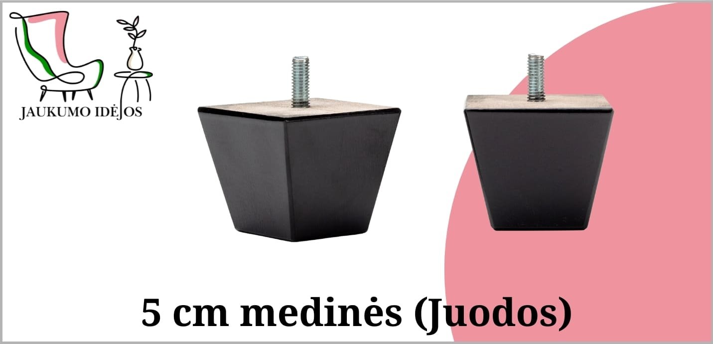 Medinės (Juodos) 5cm