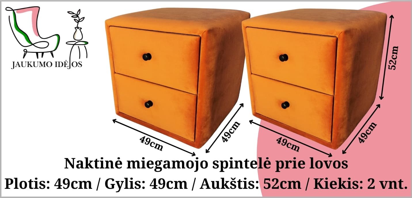 Spintelė 49cm x 49cm x 52cm - 2 vnt.