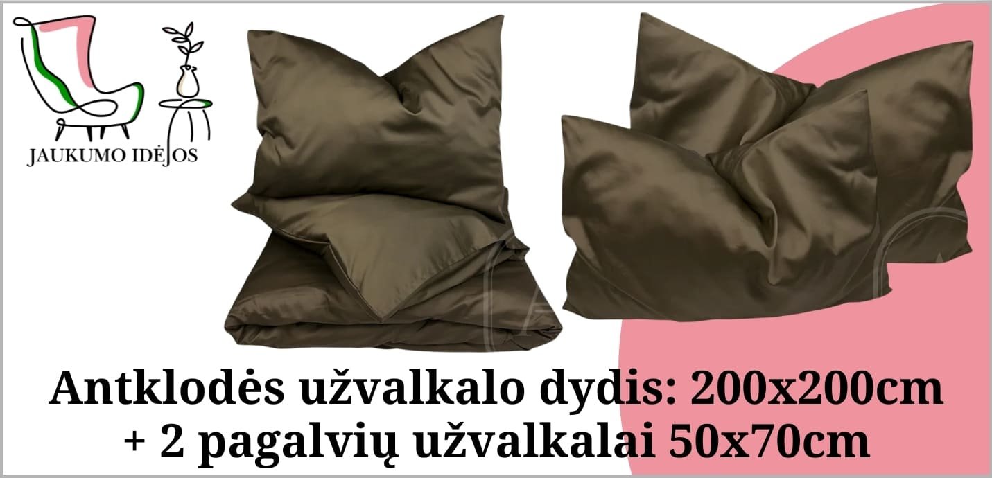 200x200cm + 2 pagalvių užvalkalai 50x70cm