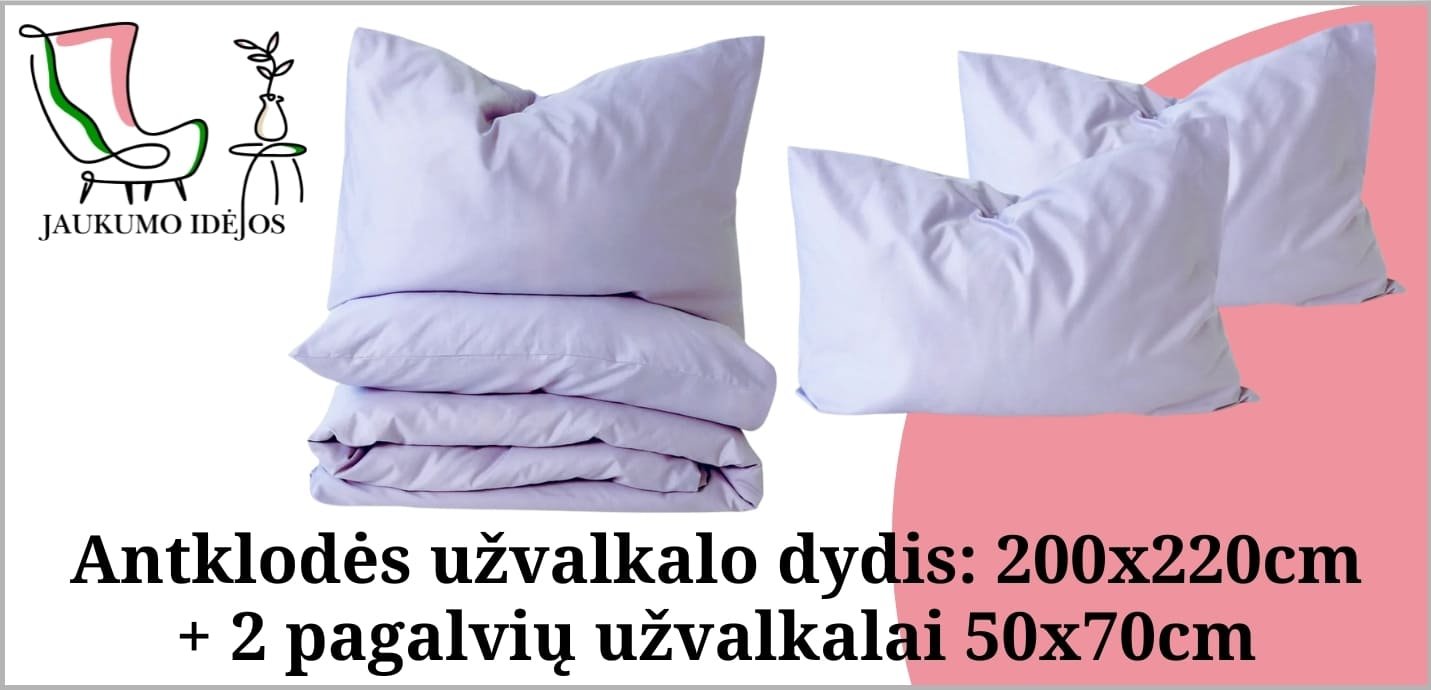 200x220cm + 2 pagalvių užvalkalai 50x70cm