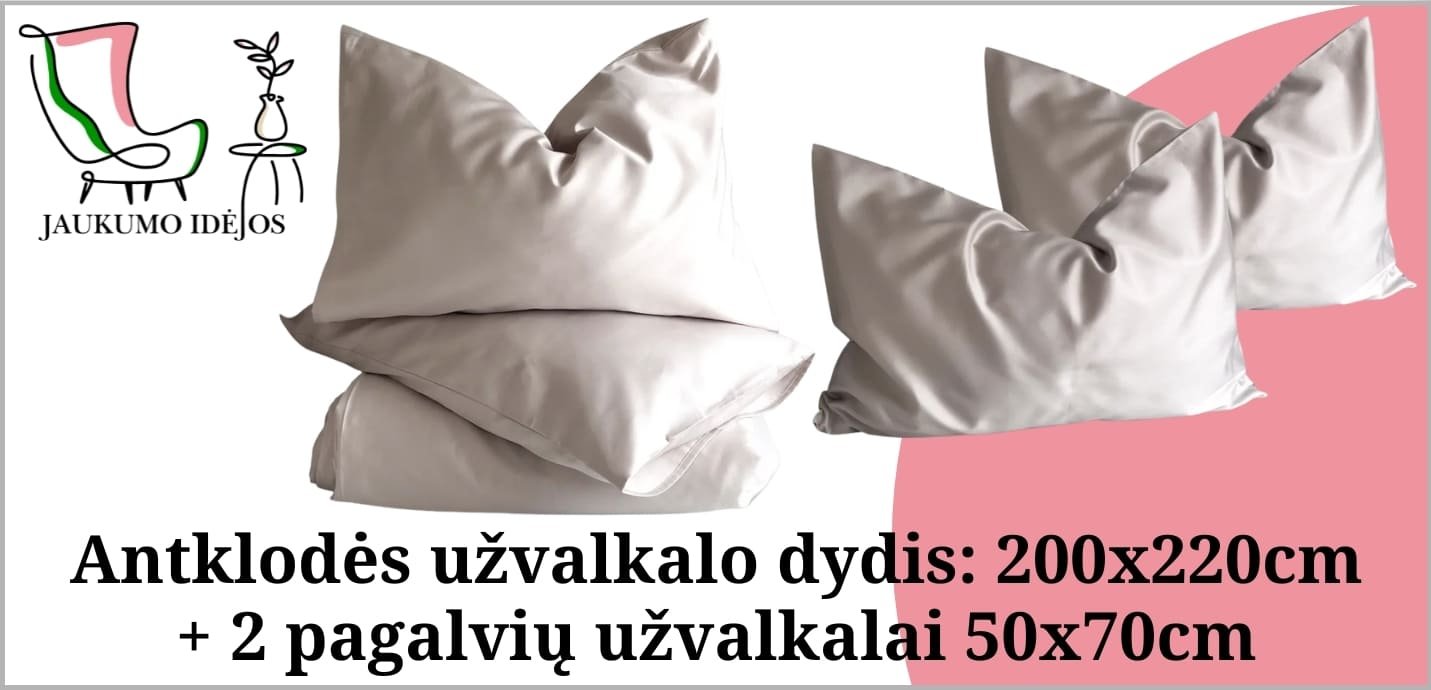 200x220cm + 2 pagalvių užvalkalai 50x70cm